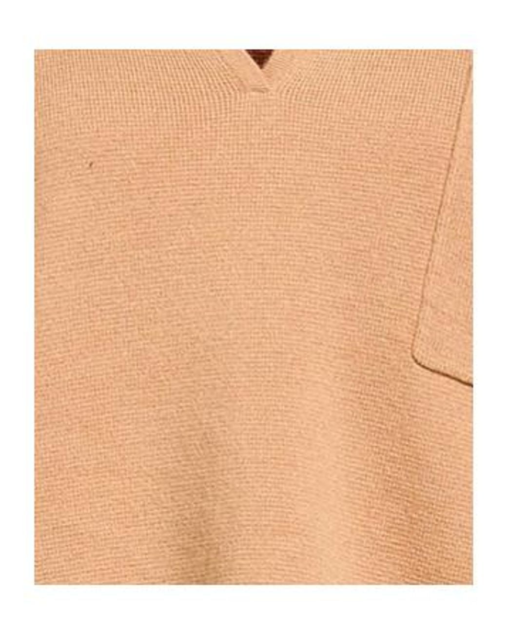 Max Mara Natural Solid-Color Knitted Top