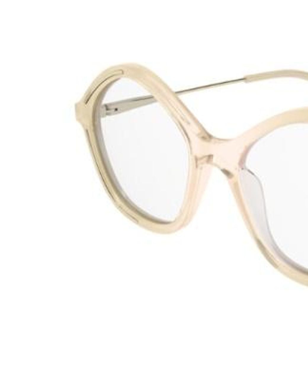 Chloé White Chloé Eyewear Round Frame Glasses