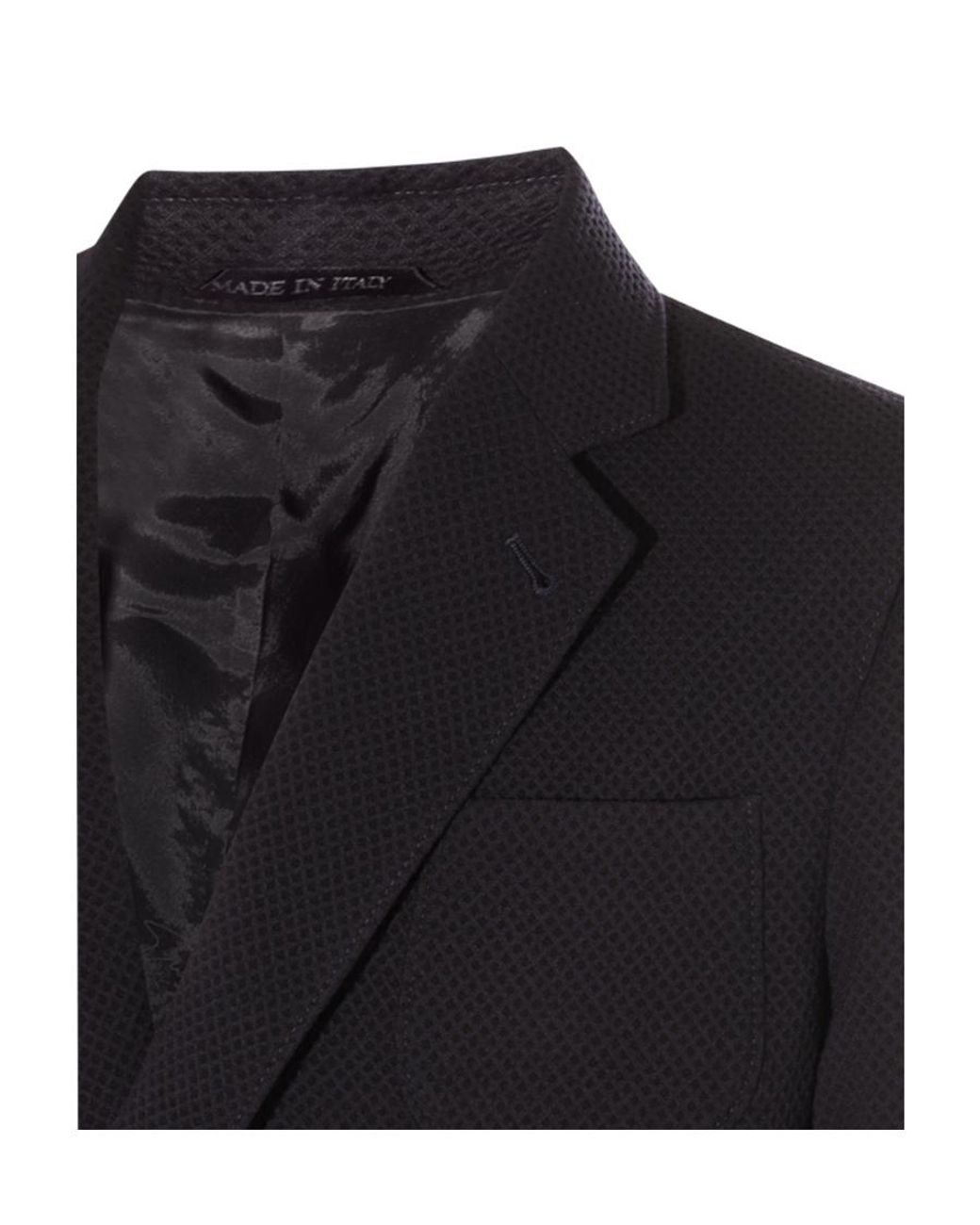 Giorgio Armani Blue Double-Breasted Jacket for men