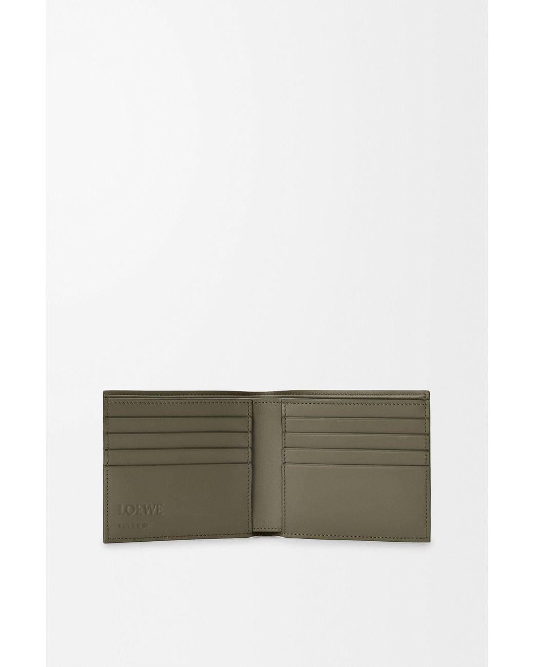 Loewe Green Anagram Bifold Wallet for men