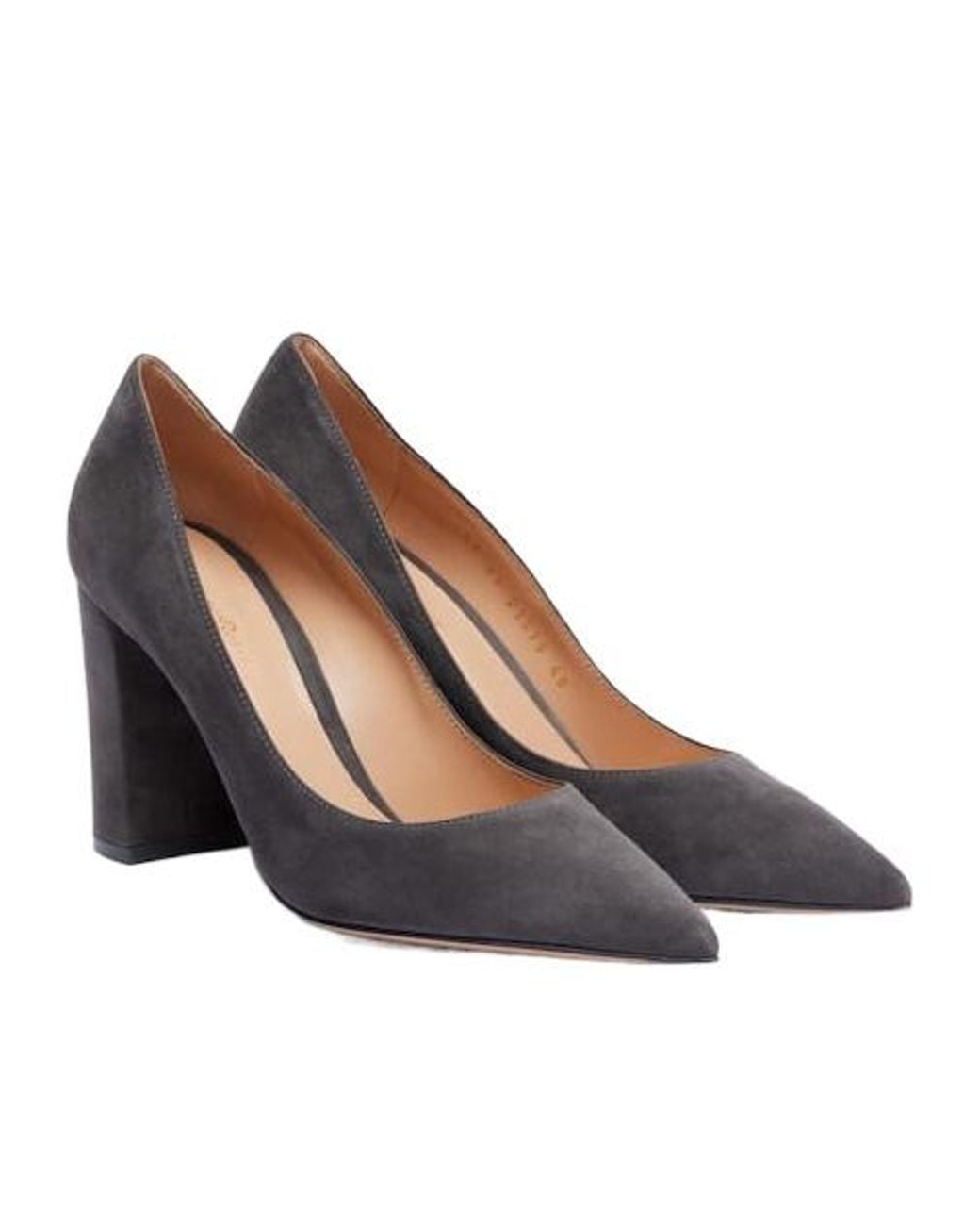 Gianvito Rossi Brown Suede Pumps