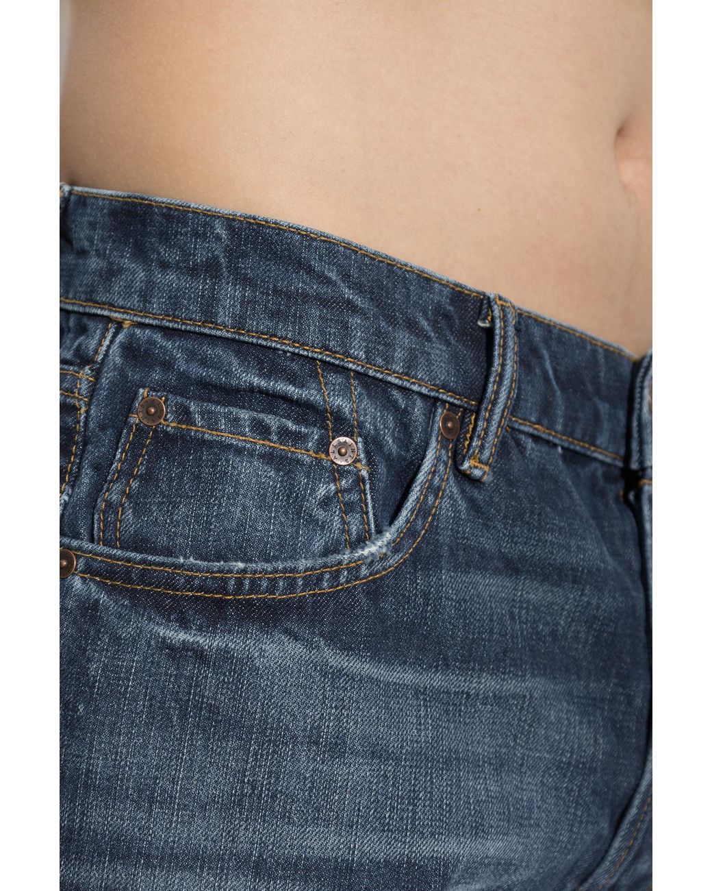 AllSaints Blue Loose-Fit Jeans With Belt Loops for men