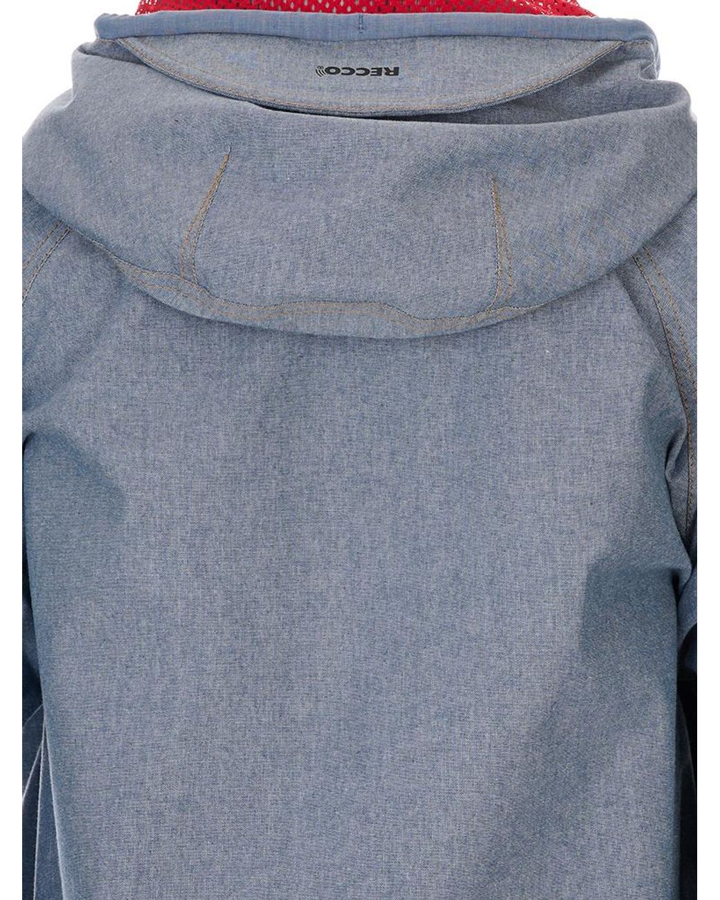 Moncler Blue Grenoble Ajaccio Chambray Hooded Field Jacket for men