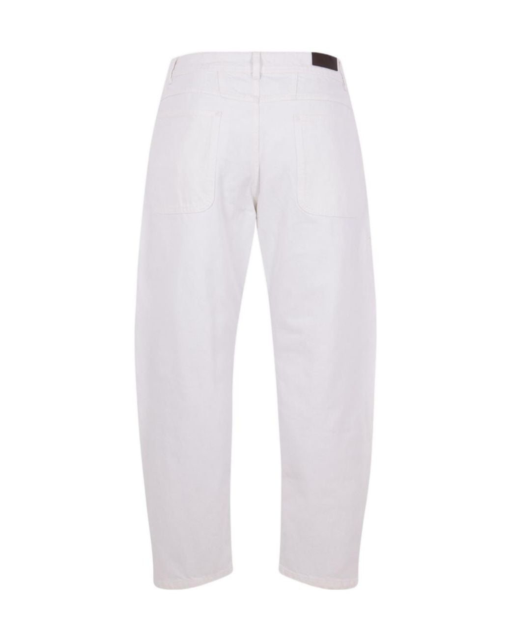 Lemaire White Twisted Workwear Pants for men