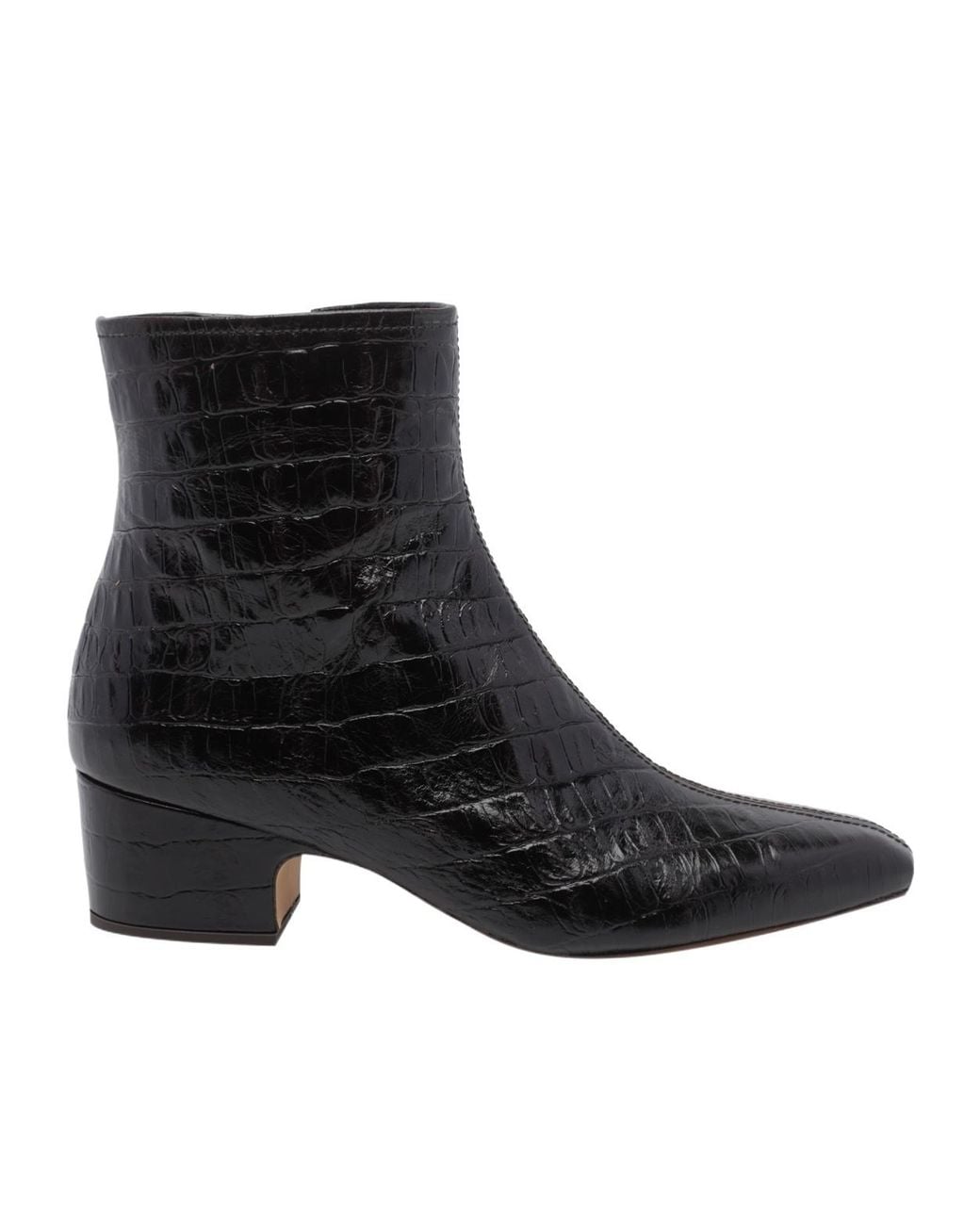 Chie Mihara Black Cumiya Mid-Heel Ankle Boots