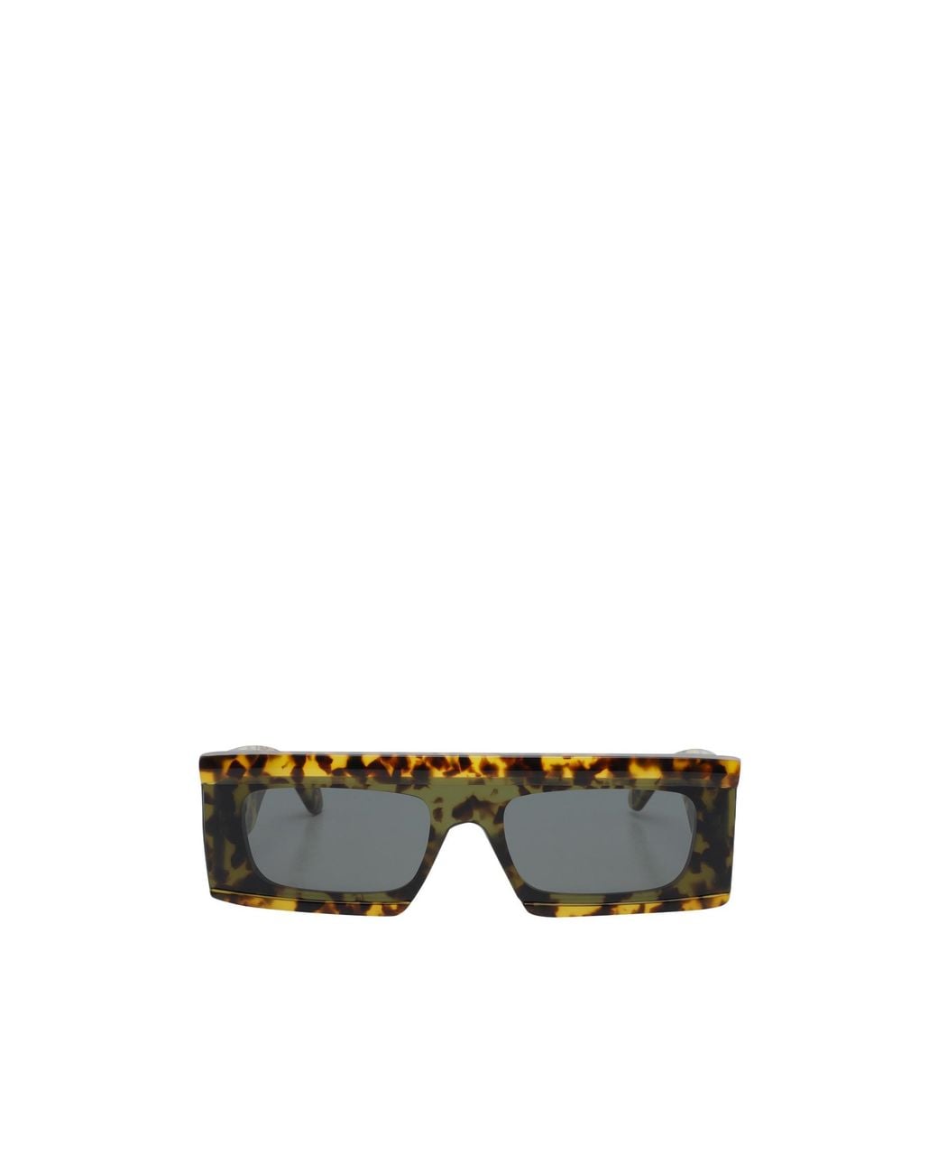 Alaïa Green Alaïa Rectangular Thick-Frame Sunglasses