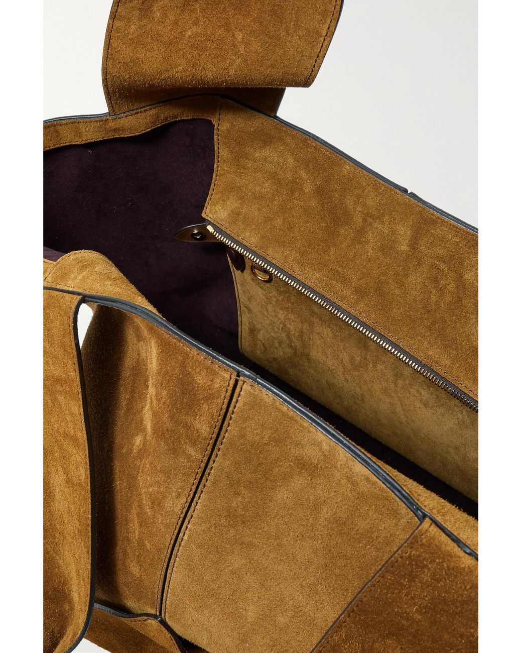 Metier Brown Medium Suede Tote