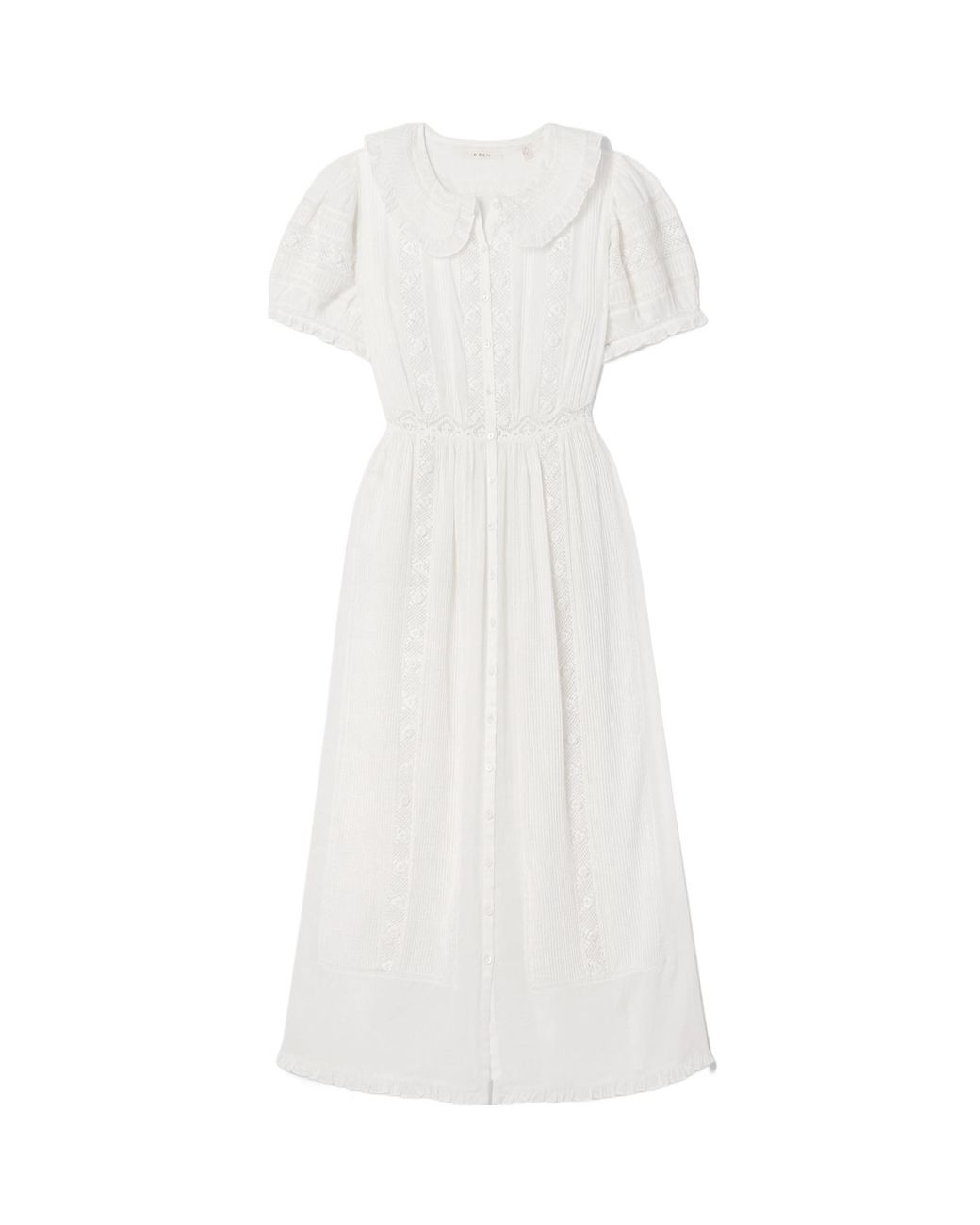 Doen White Short Sleeve Dress