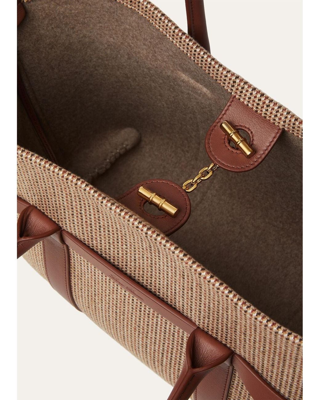 Loro Piana Brown Ghiera Handbag