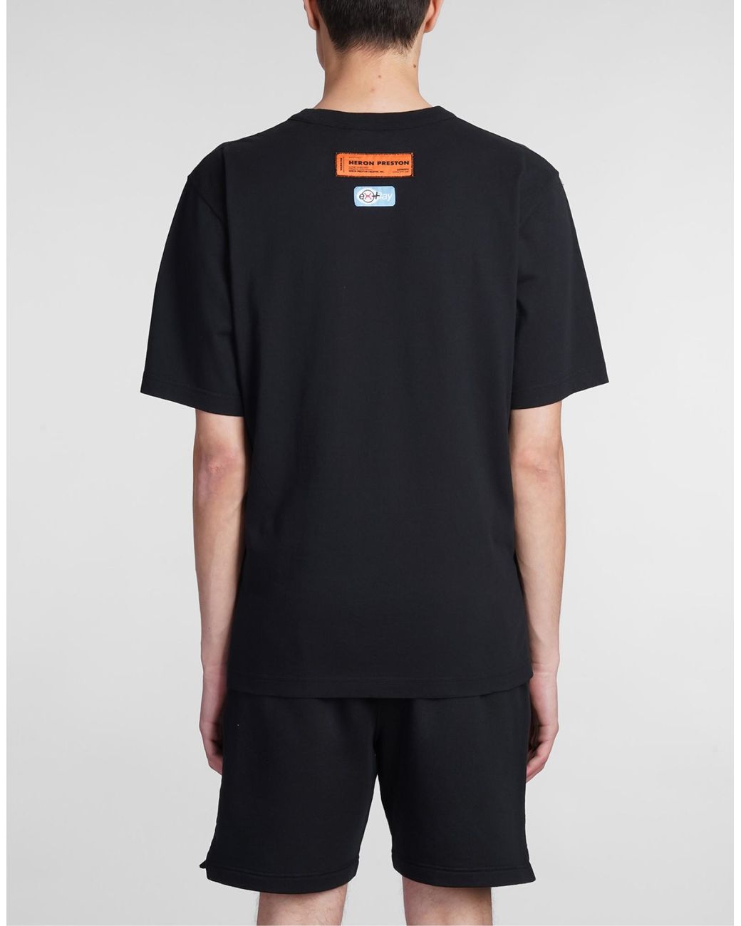 Heron Preston Black Logo T-Shirt for men
