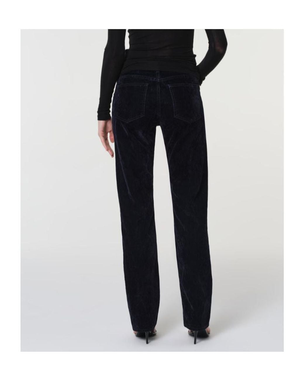 Agolde Blue Low Rise Slim (Velvet)