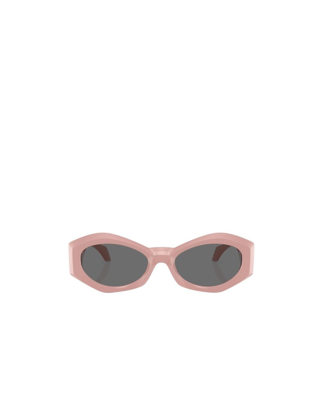 Versace White Eyewear Irregular-Frame Sunglasses