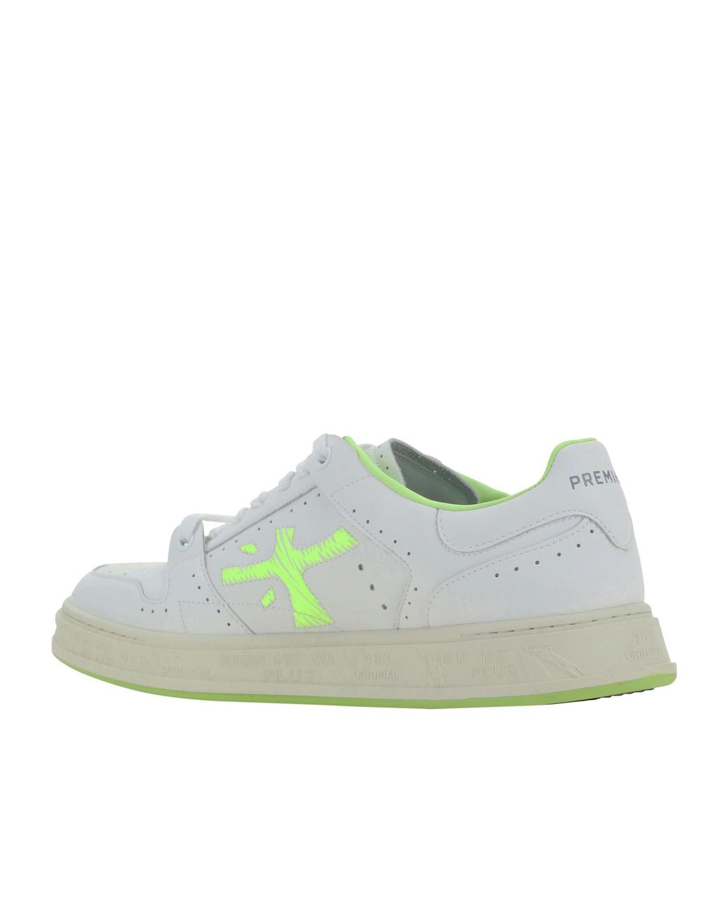 Premiata Green Lace Up Sneakers for men