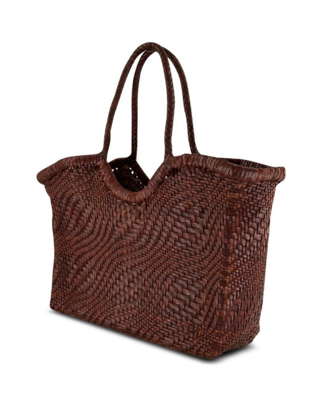 Dragon Diffusion Brown Woven Handbag