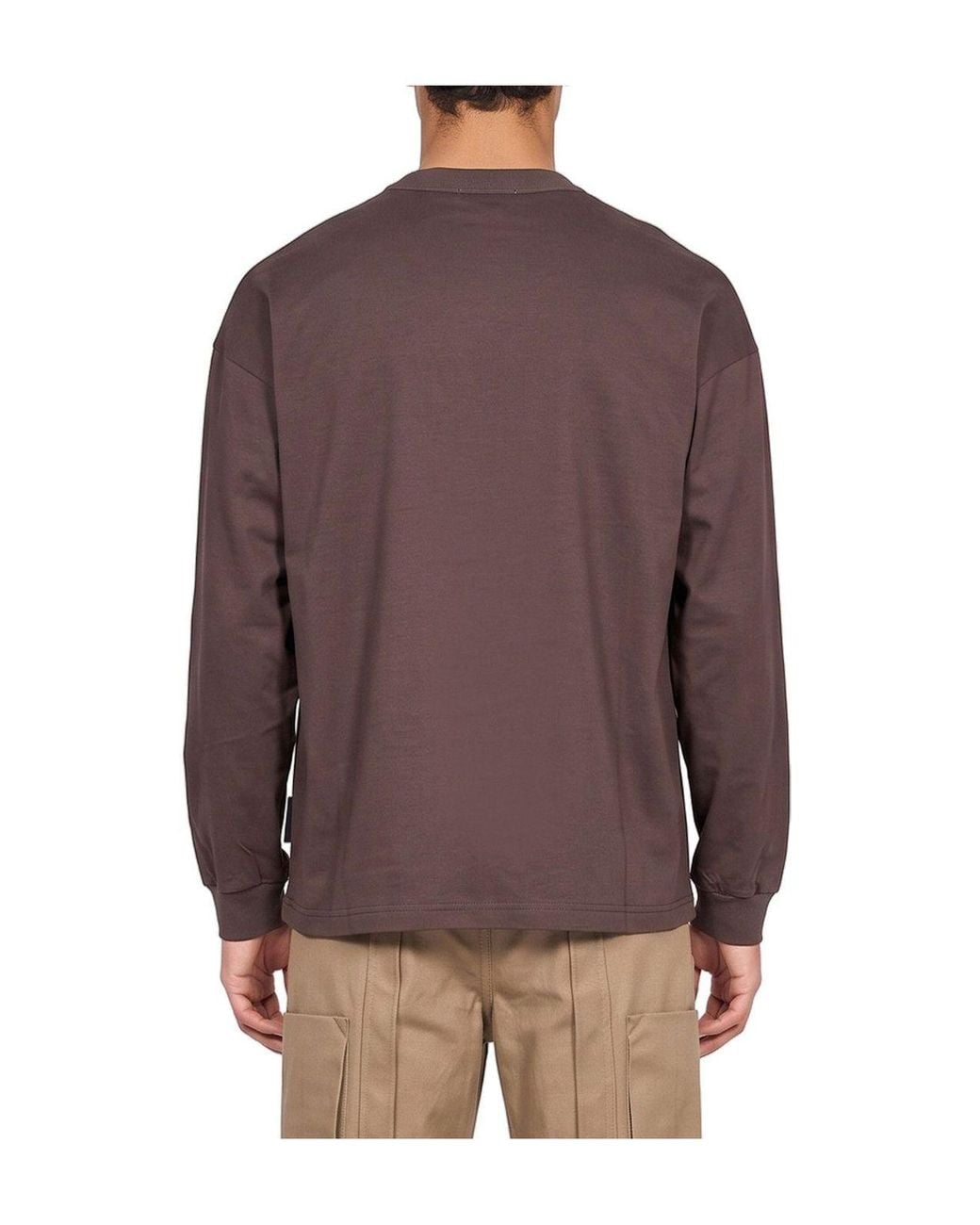Comme des Garçons Brown Comme Des Garçons Homme Long Sleeved Crewneck T-Shirt for men