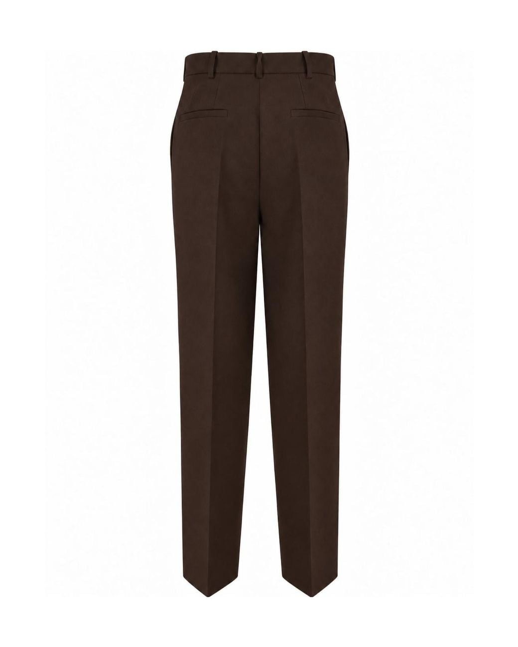 P.A.R.O.S.H. Brown Pressed-Crease Trousers