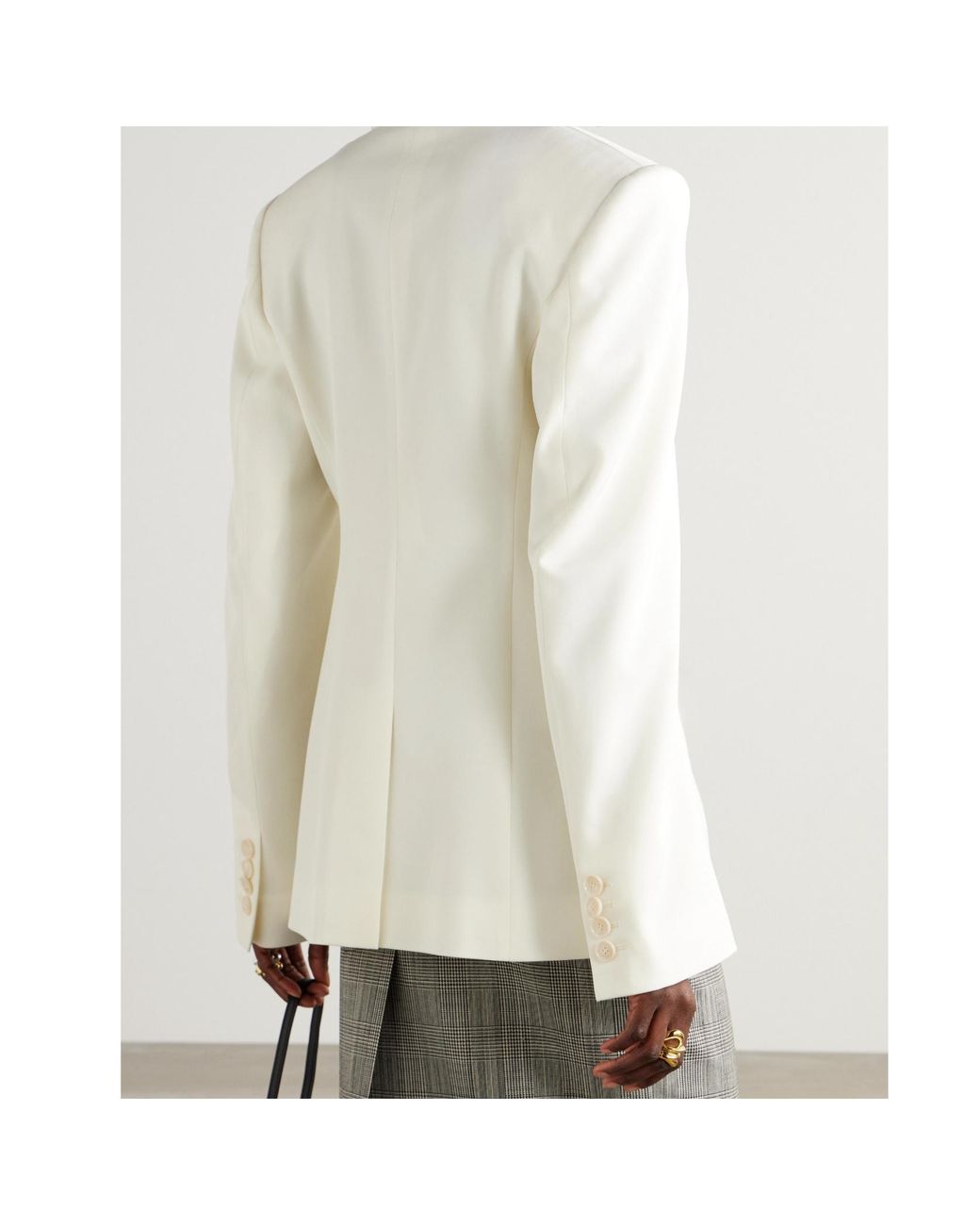 Stella McCartney White Single-Breasted Blazer