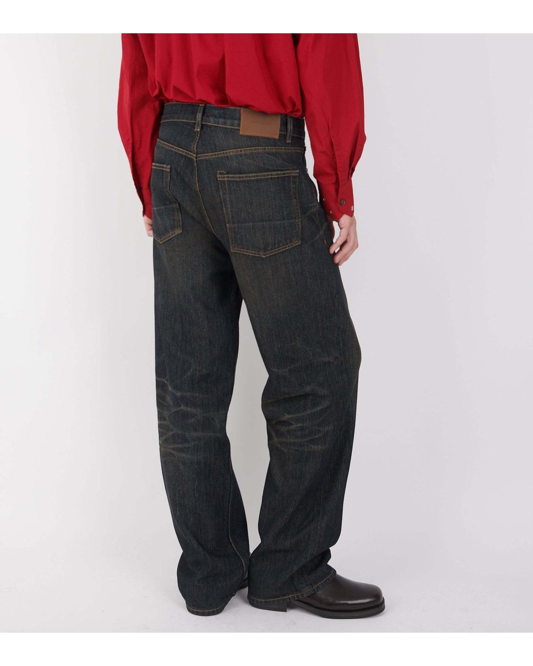 Our Legacy Gray Third Cut Wide-Leg Jeans for men