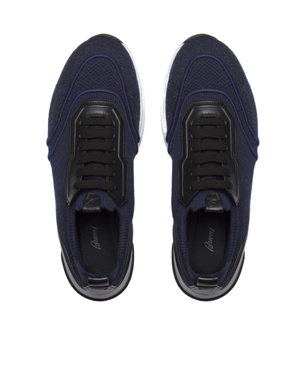 Brioni Blue Knit Sneakers for men