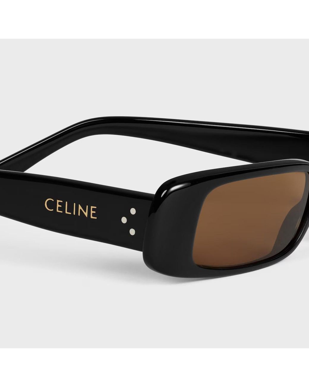 Céline White Rectangular S343 Sunglasses