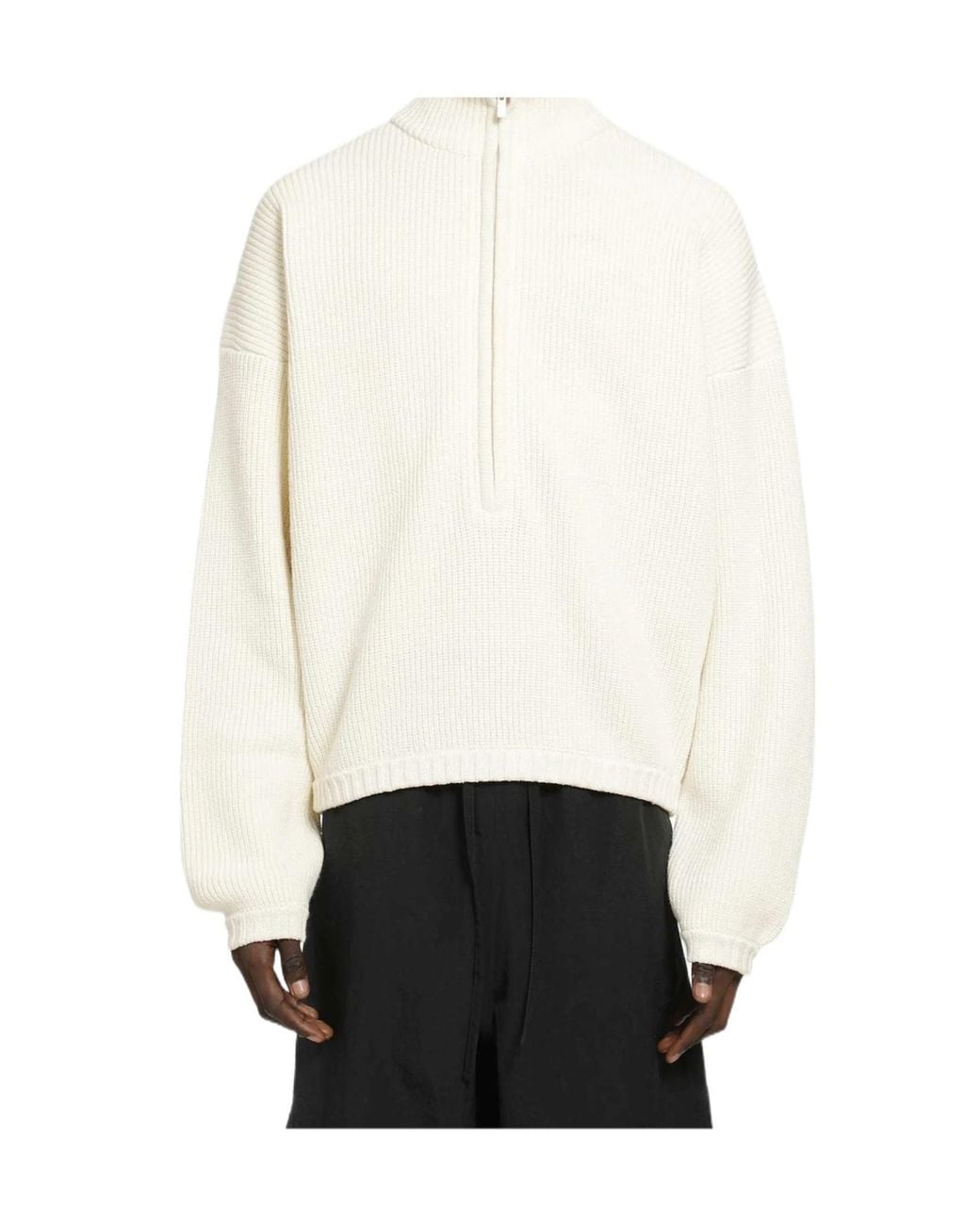 Fear Of God White Zip Sweater for men