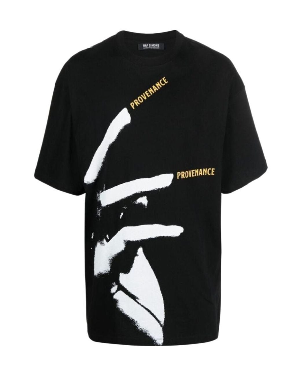 Raf Simons Black Logo Short-Sleeved T-Shirt for men