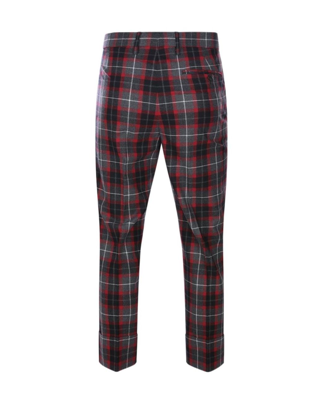 Vivienne Westwood Red George Turn-Up Trousers for men