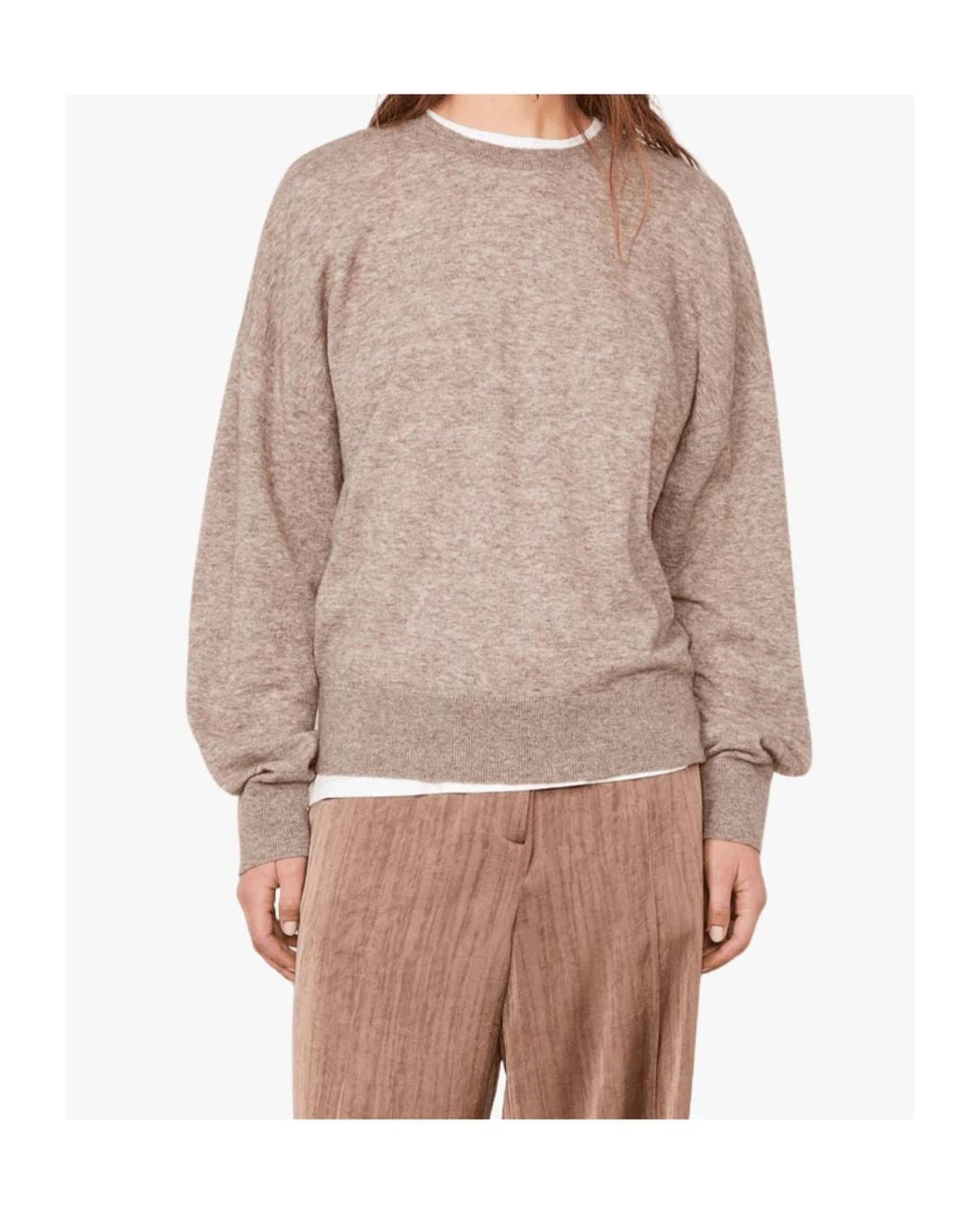 Officine Generale Natural Crew-Neck Long-Sleeve Sweater