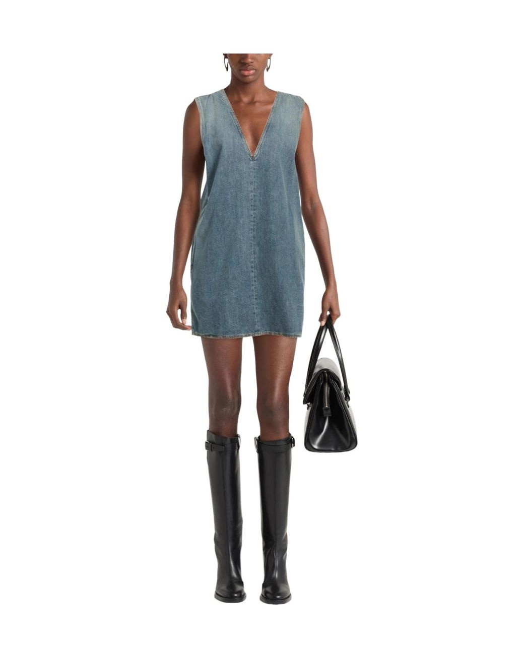 MM6 by Maison Margiela Blue Denim Dresses
