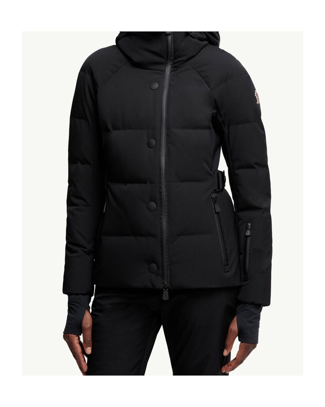Moncler Black Grenoble Guyane Hooded Down Jacket