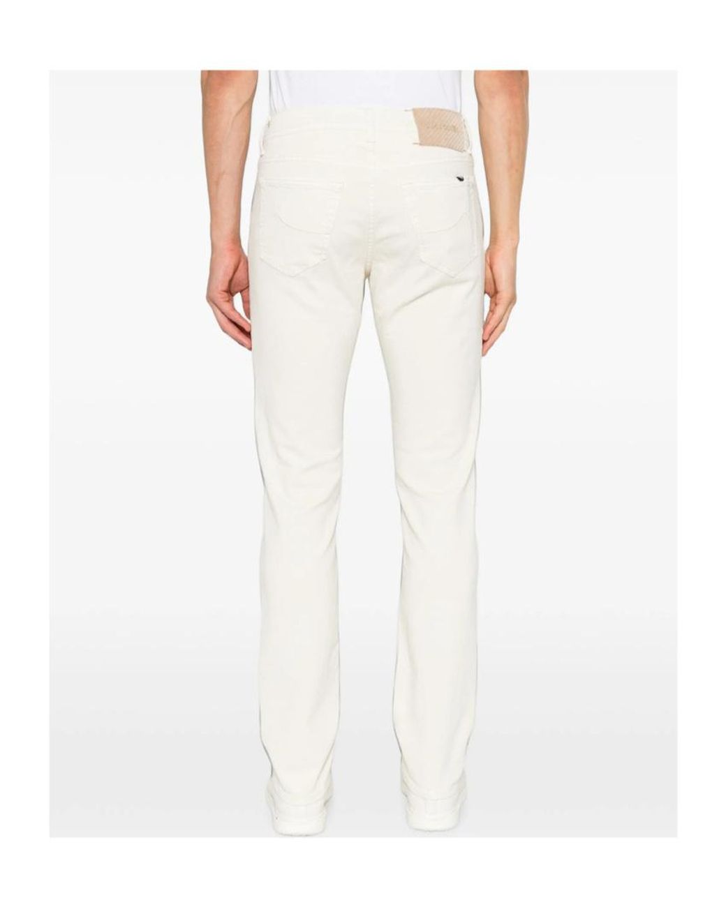Jacob Cohen White Straight Jeans for men