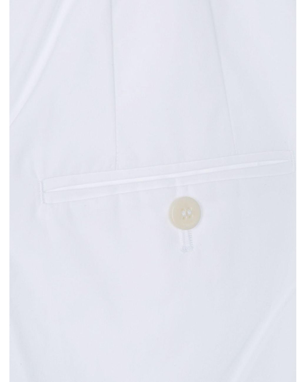 Jacquemus White Miami Cropped Trousers