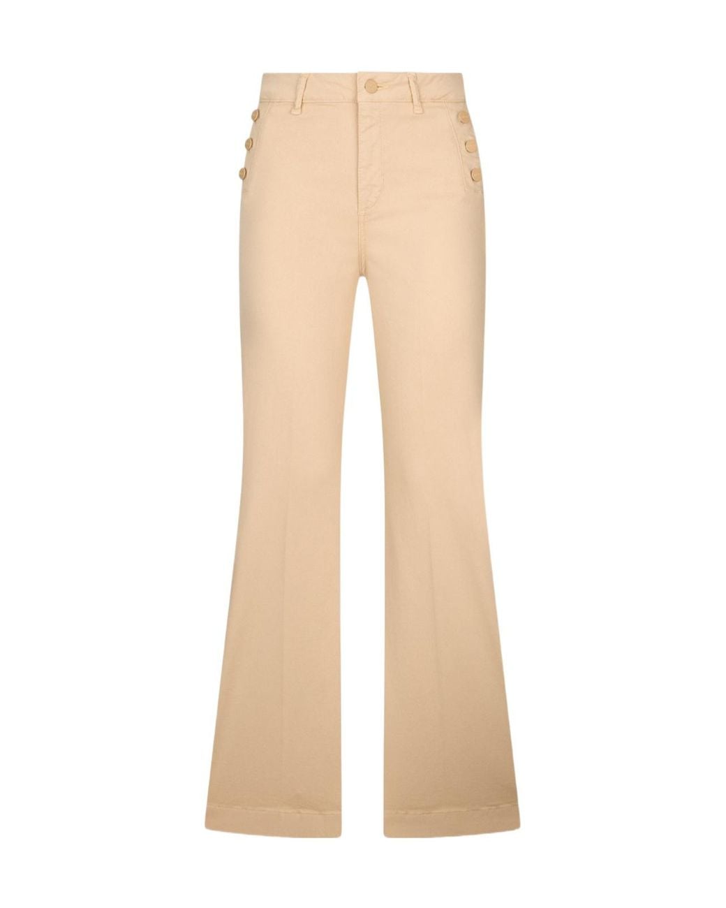 Liu Jo Natural High Waist Flared Trousers For