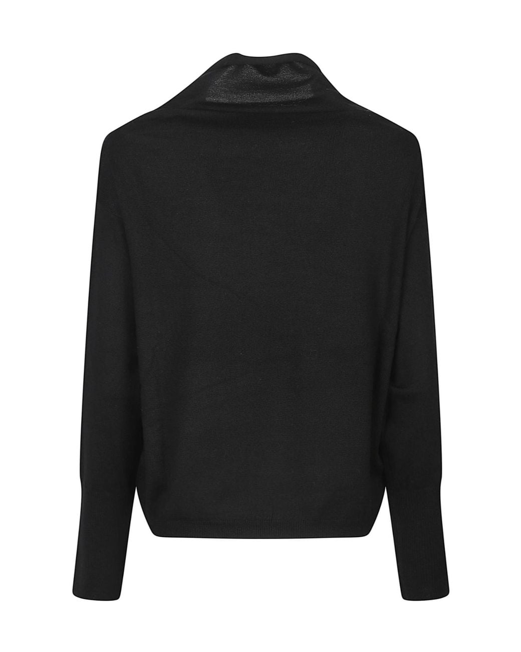Aragona Black Long Sleeve Turtleneck Sweater