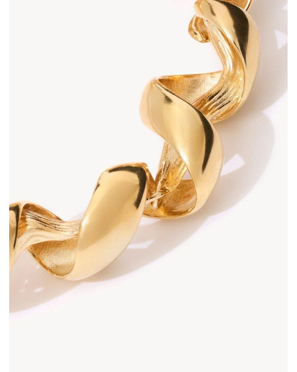Chloé Metallic Chloé Spiral Chain Bracelet