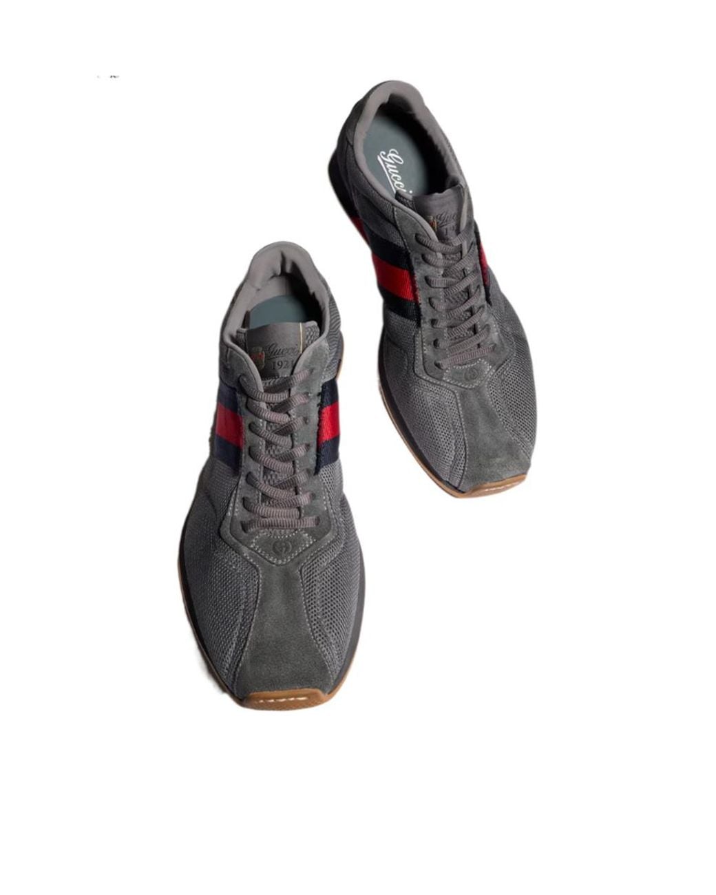Gucci Blue Tempo Web Low-Top Sneakers for men