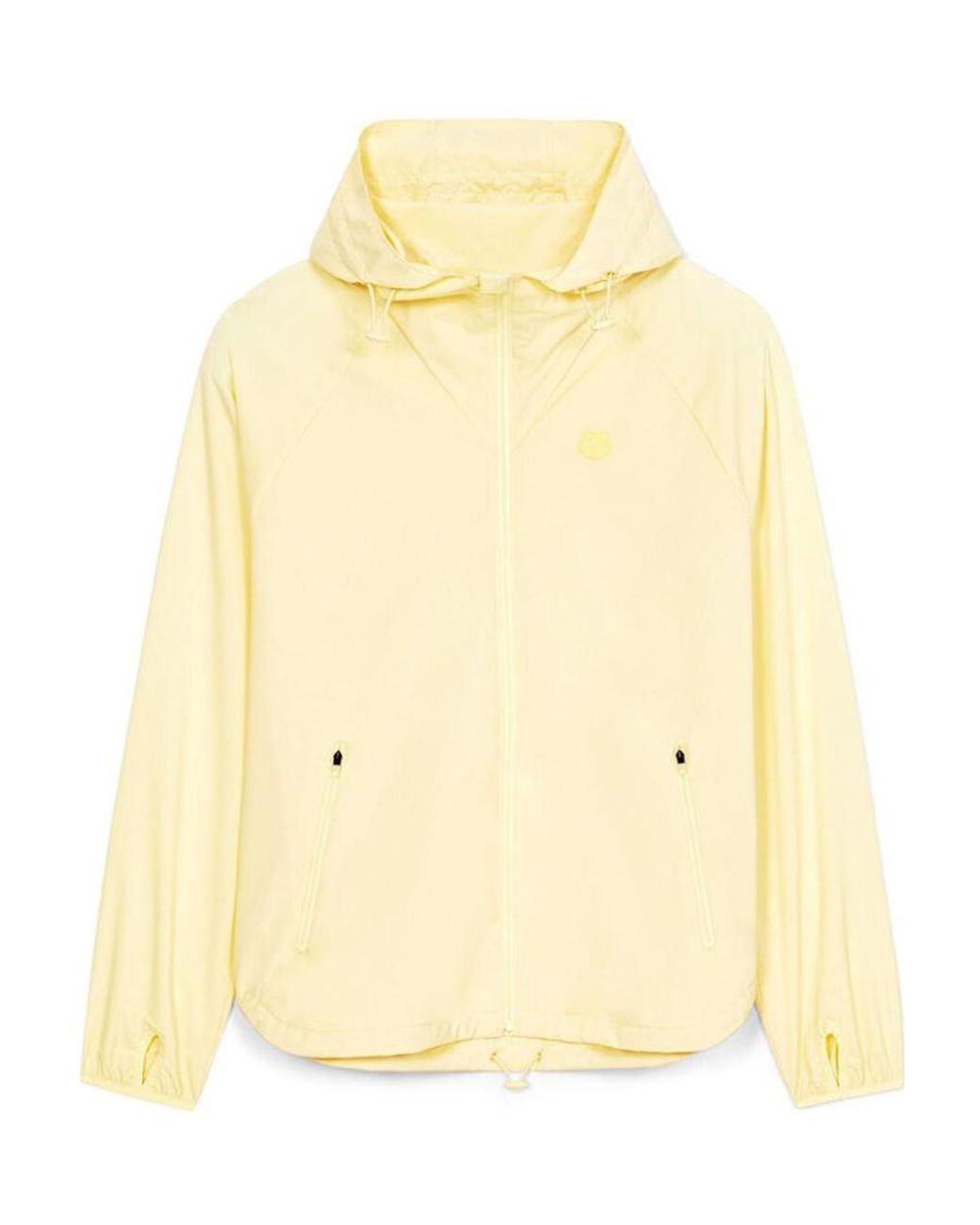 KENZO Yellow Zip-Up Hooded Jacket for men