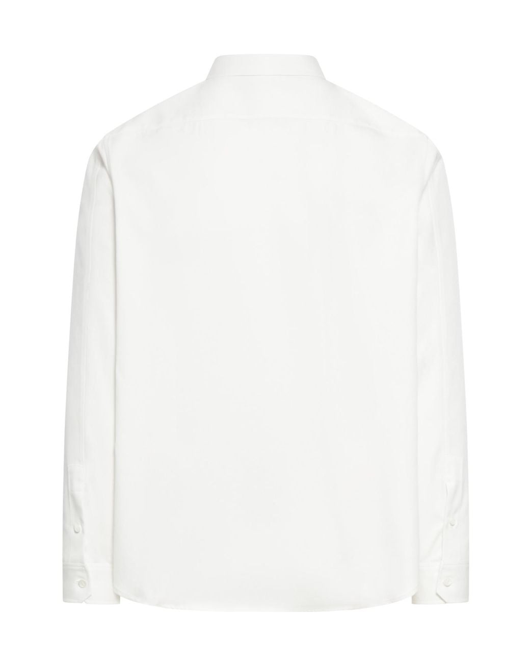 Loewe White Buttoned Long-Sleeved Shirt for men