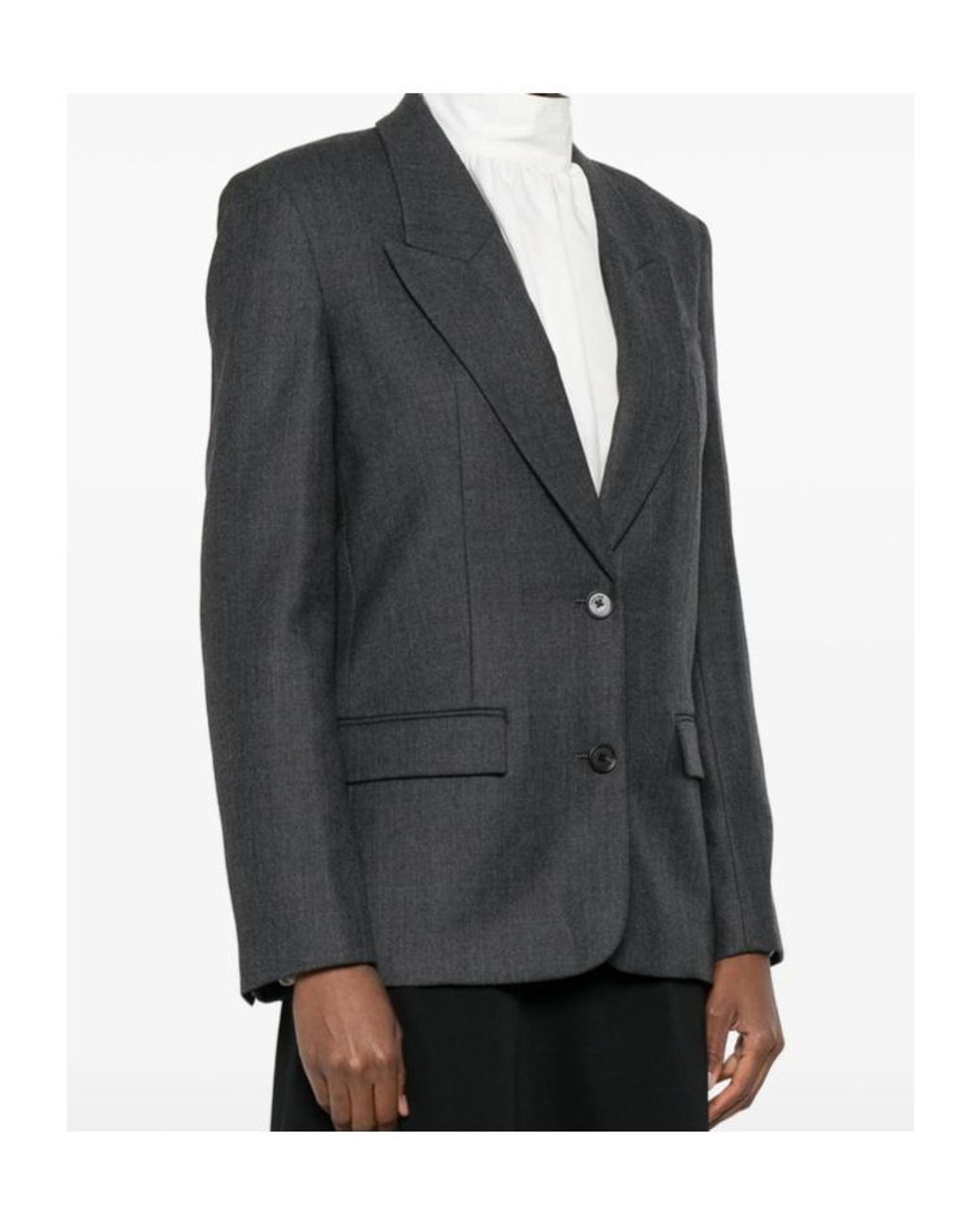 Anine Bing Gray Ross Single Breasted Blazer