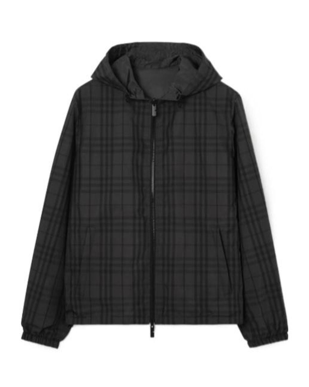 Burberry Black Reversible Check Newport Jacket for men