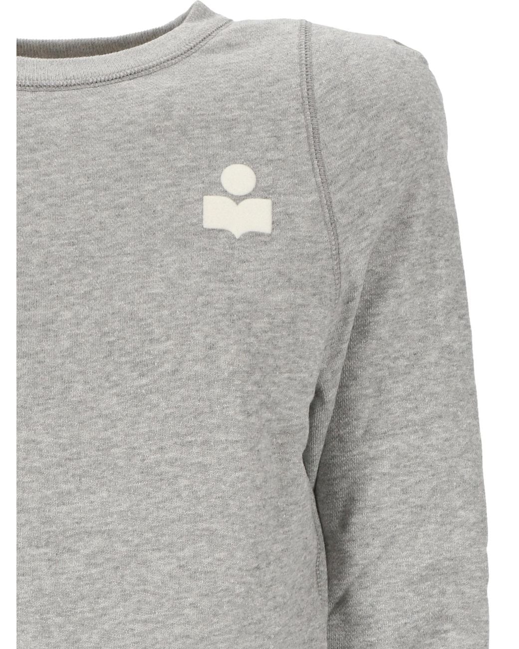 Isabel Marant Gray Isabel Marant Étoile Logo Detailed Panelled Sweatshirt