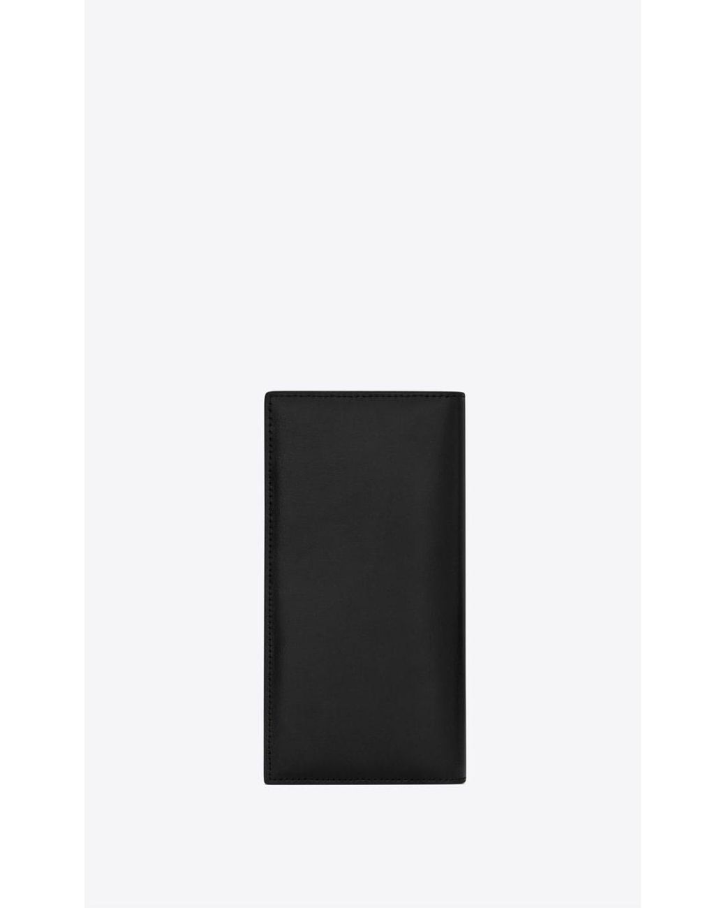 Saint Laurent Black Logo Plaque Cardholder for men