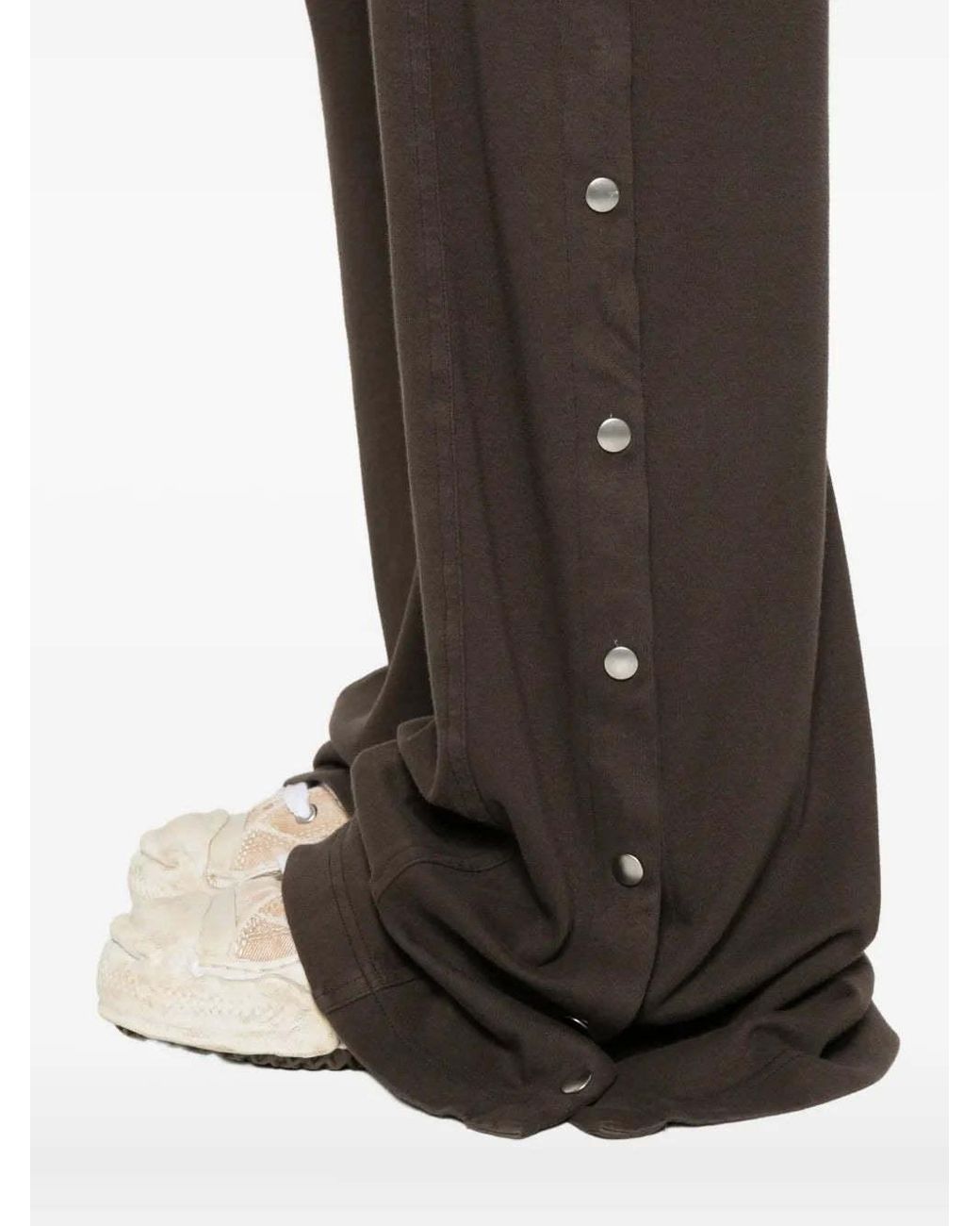 Rick Owens Brown Pocket Detail Wide-Leg Trousers for men