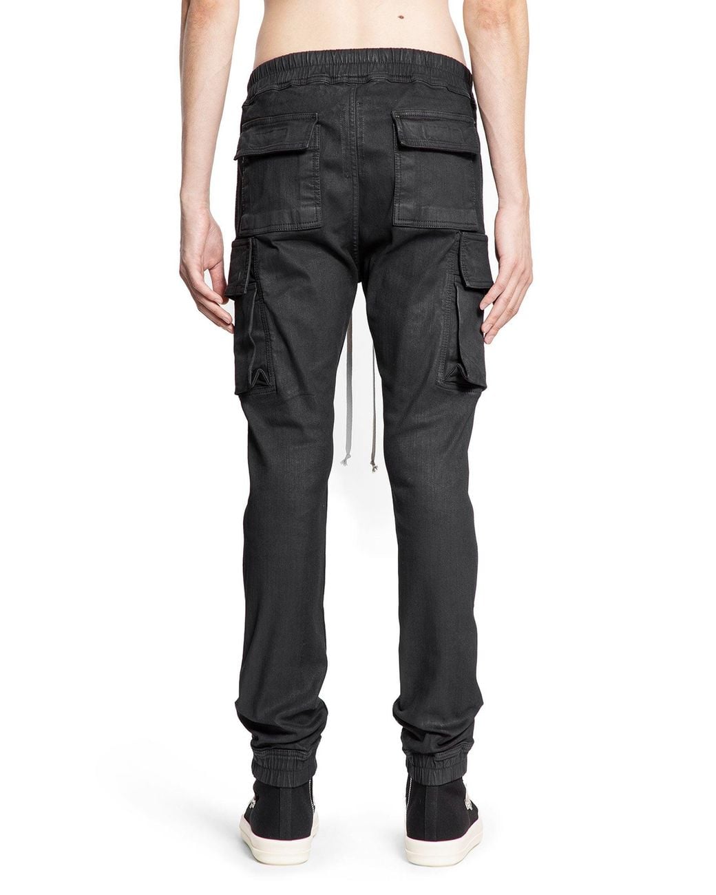 Rick Owens Black Mastodon Cut Pants for men