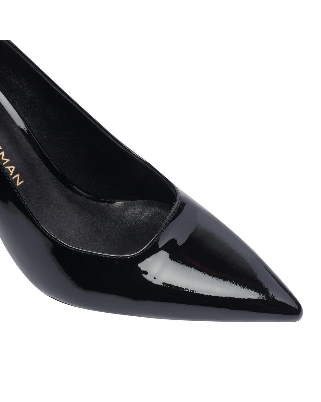 Stuart Weitzman Black Vinnie Pointed-Toe Pumps