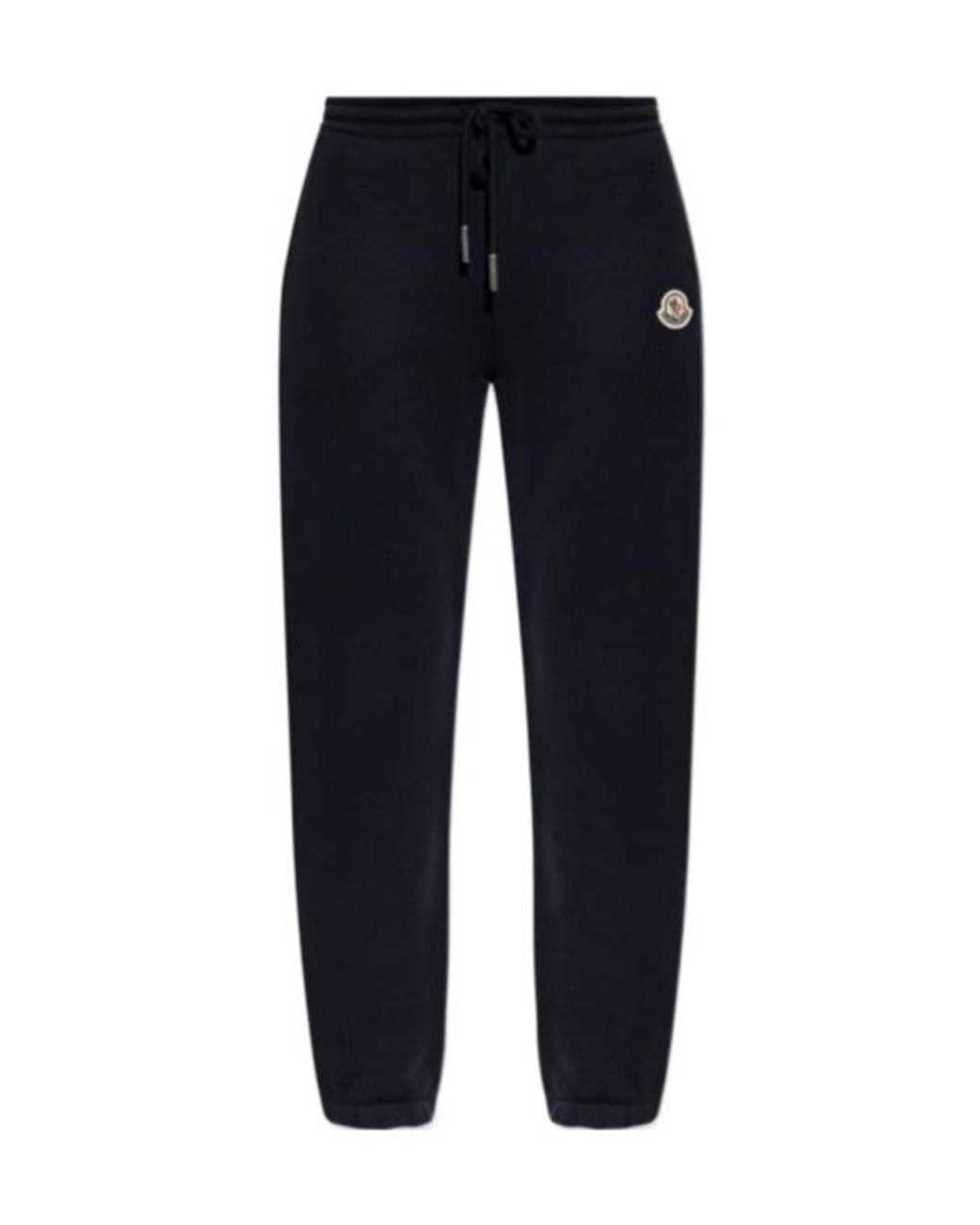 Moncler Blue Logo Patch Drawstring Trousers