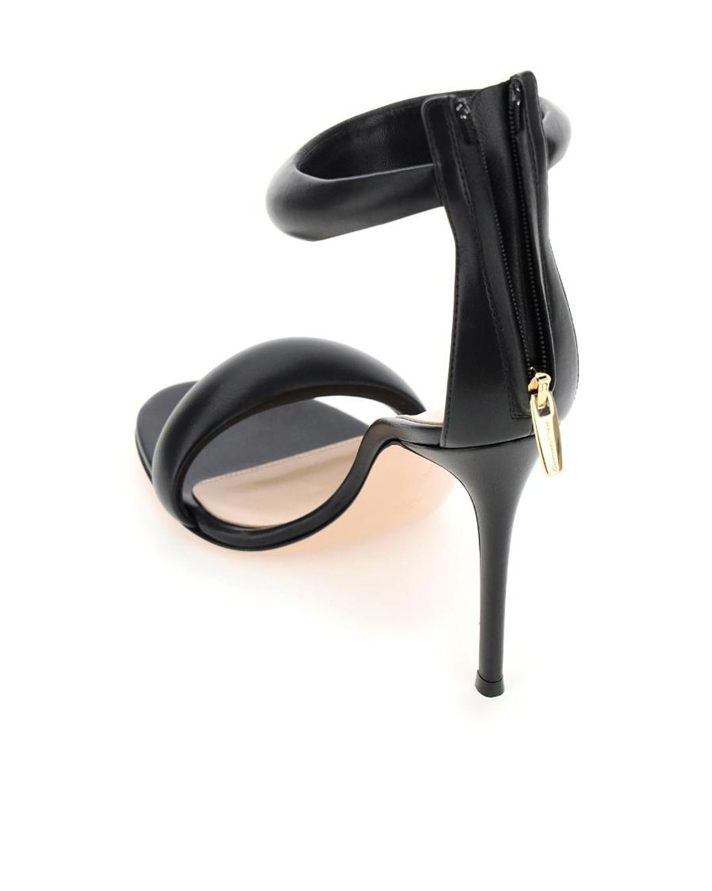 Gianvito Rossi Metallic Bijoux Open Toe Ankle Strap Sandals