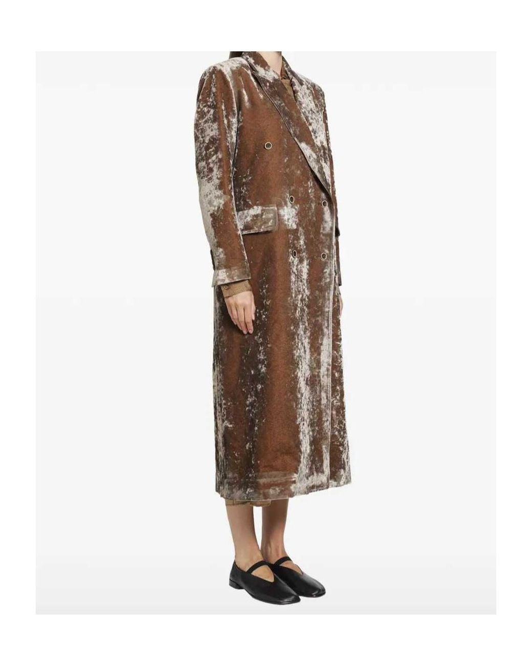 Uma Wang Natural Long-Sleeved Coat