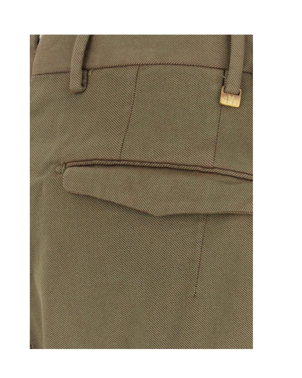 Pt Pantaloni Green Pt Torino Slim Stretch Pants for men