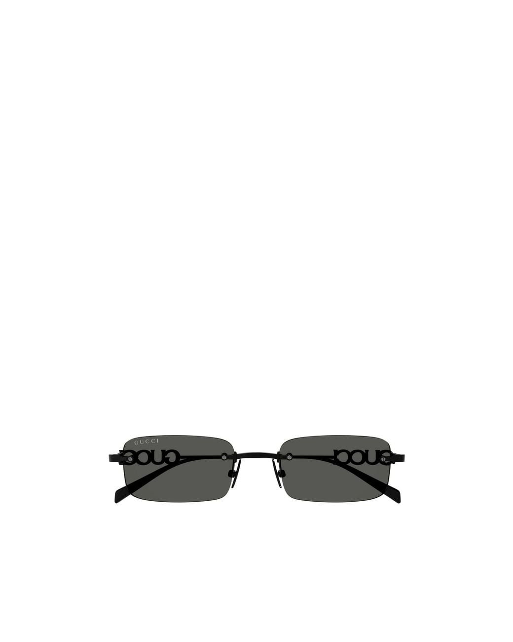 Gucci White Eyewear Rectangular Frame Sunglasses for men